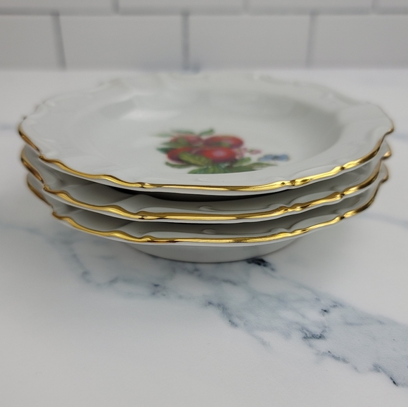 (3) 1950's Western Germany Porcelain Ashtrays - Picture 14 of 15